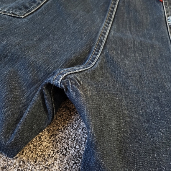 Levi's The Original Jeans Blue Denim Loose Straight 569 W40 L32 - Picture 12 of 13